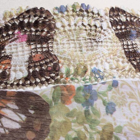 Pros Moda Women's Camisole Tank Indie Sleaze Y2K Butterflies Size S/M - Picture 7 of 15